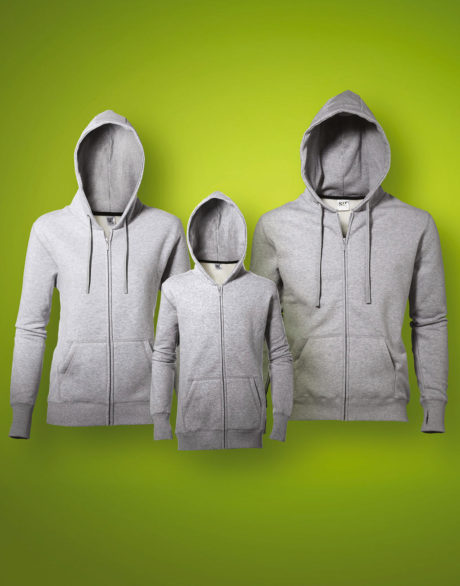 Sweat Capuche Fit Look Unicolore
