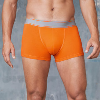 boxer homme orange à personnaliser