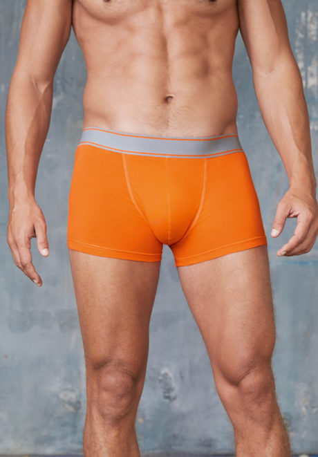 boxer homme orange à personnaliser