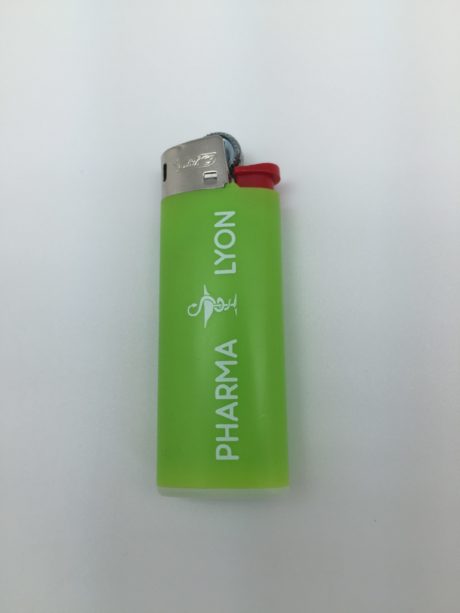 Briquet bic vert personnalisable