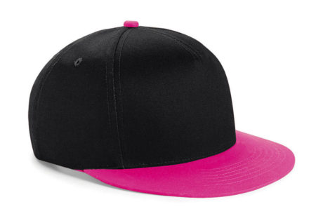 Casquette snapback bicolore rose et noire