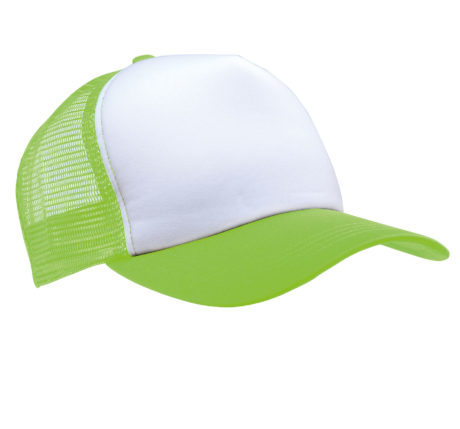 Casquette filet vert-blanc