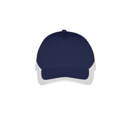 Casquette bicolore bleu marine et blanc