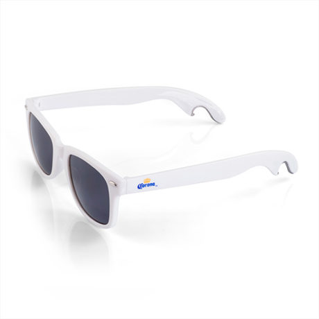 Lunettes de soleil décapsuleur blanche