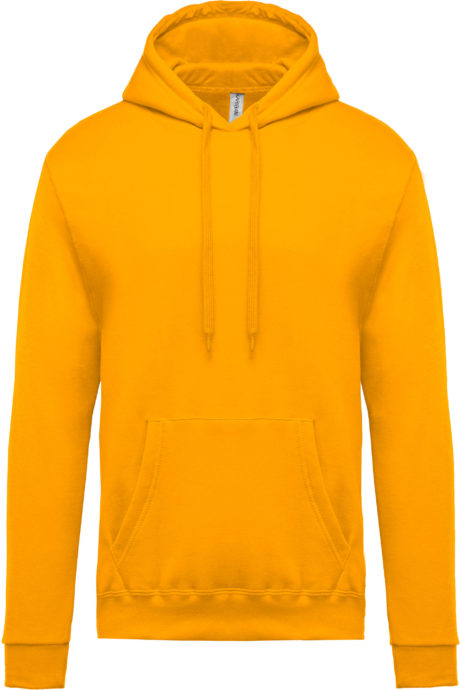 sweat à capuche jaune