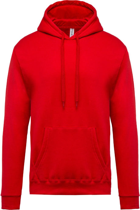 sweat à capuche rouge