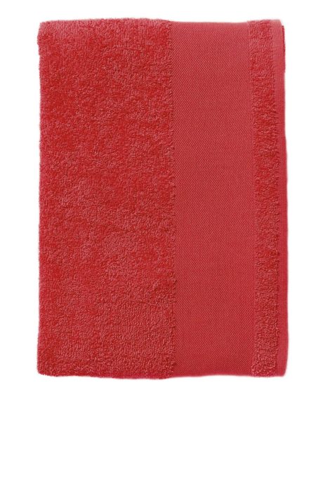 Serviette coton rouge