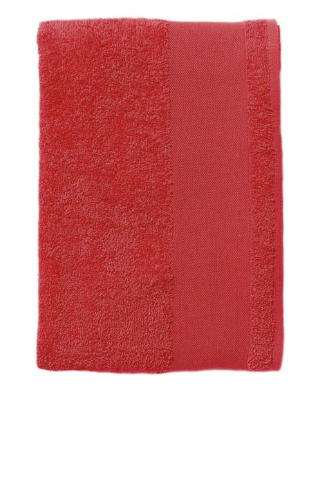 Serviette coton rouge