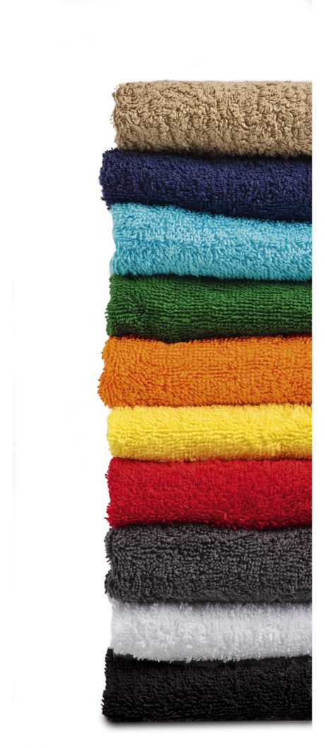 gamme de couleurs serviette éponge