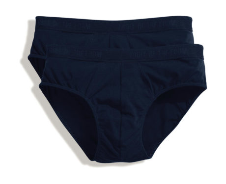 Slip coton bleu marine