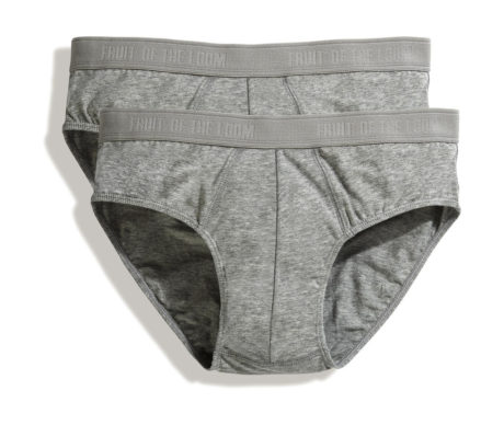 Slip coton gris