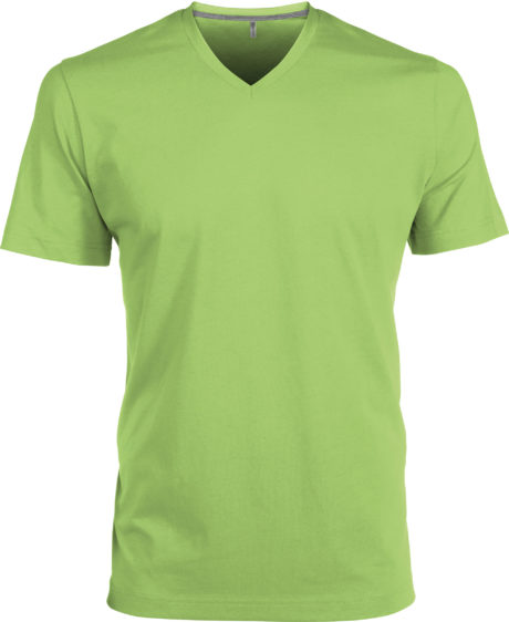 T Shirt Col V Fit Look