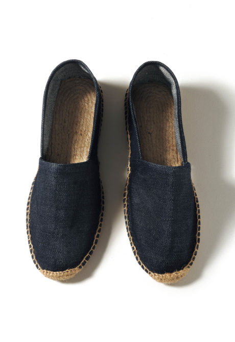 Espadrilles coton couleur jean