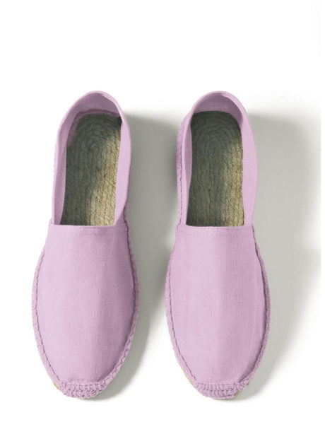 Espadrilles cotons violet clair