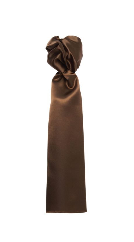 Foulard unicolore marron