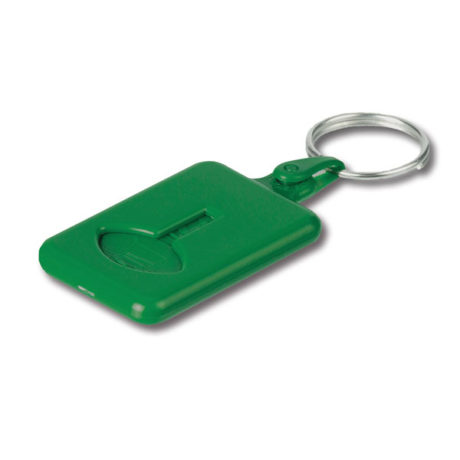 Porte clé plastique vert