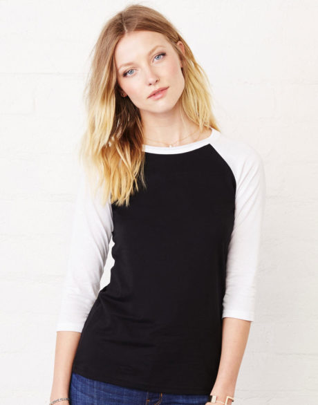 T Shirt Manches 3/4 Bicolore