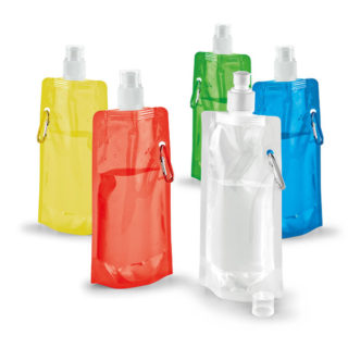 Gamme de couleurs gourde plastique pliable