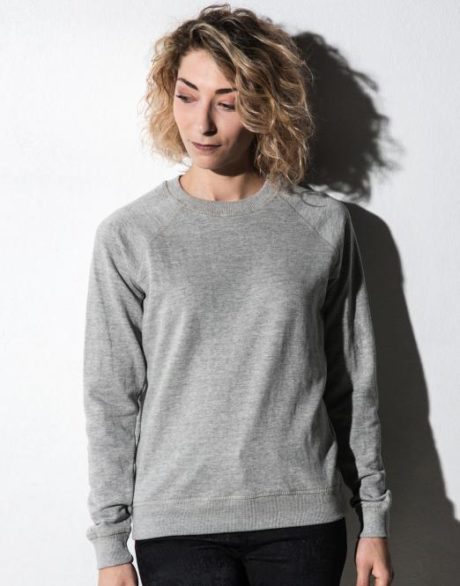 sweat col rond gris