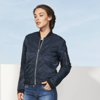 bomber bleu personnalisable