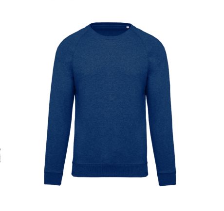 sweat col rond bio bleu marine