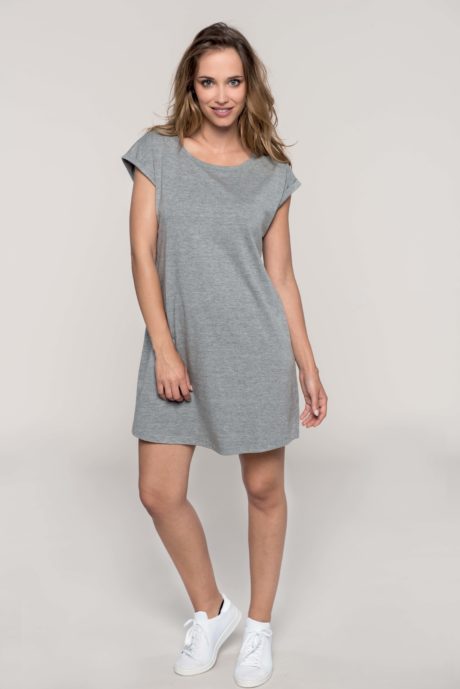 tee shirt robe gris chiné