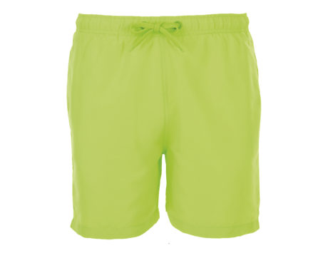 Short de bain vert fluo